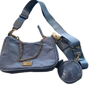 Madden NYC crossbody baby blue purse with coin purse, new no tags
